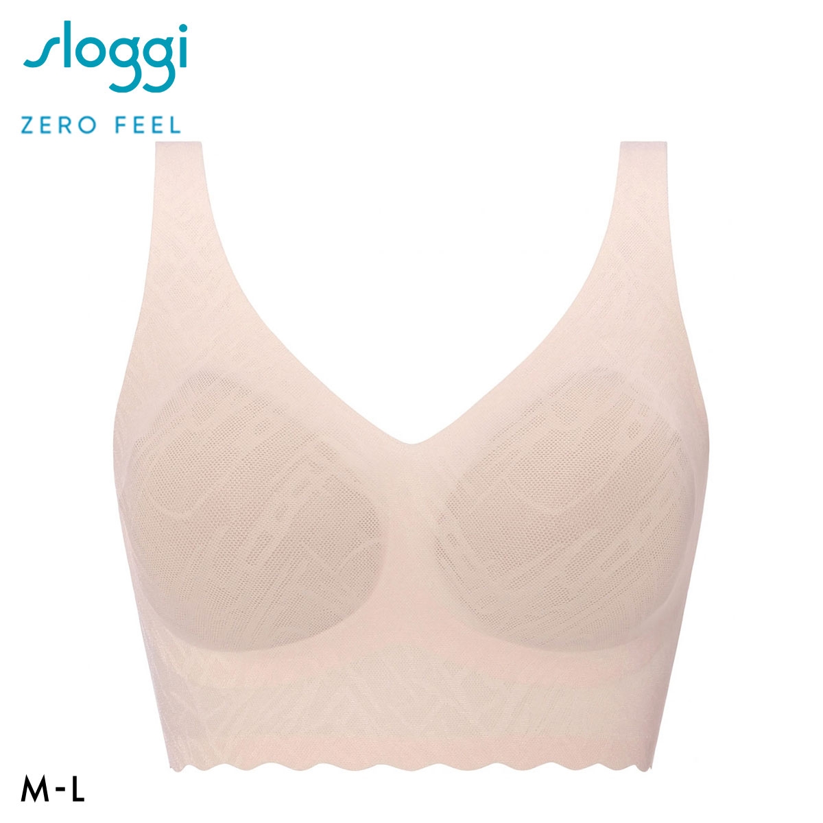 トリンプ スロギー ゼロフィール ブリス ブラレット ハーフトップ ノンワイヤー ML sloggi ZERO Feel 下着 Triumph(LPI-薄ピンク-M)