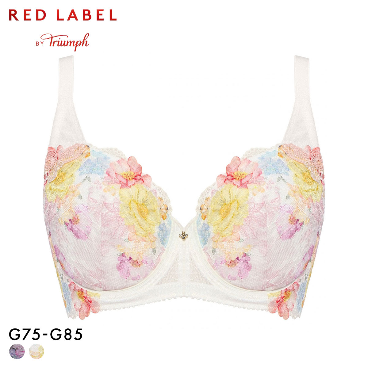 トリンプ TR0126 レッドレーベル バイ トリンプ ブラジャー フルカップ G Triumph 大きいサイズ(WH-ホワイト-G75)