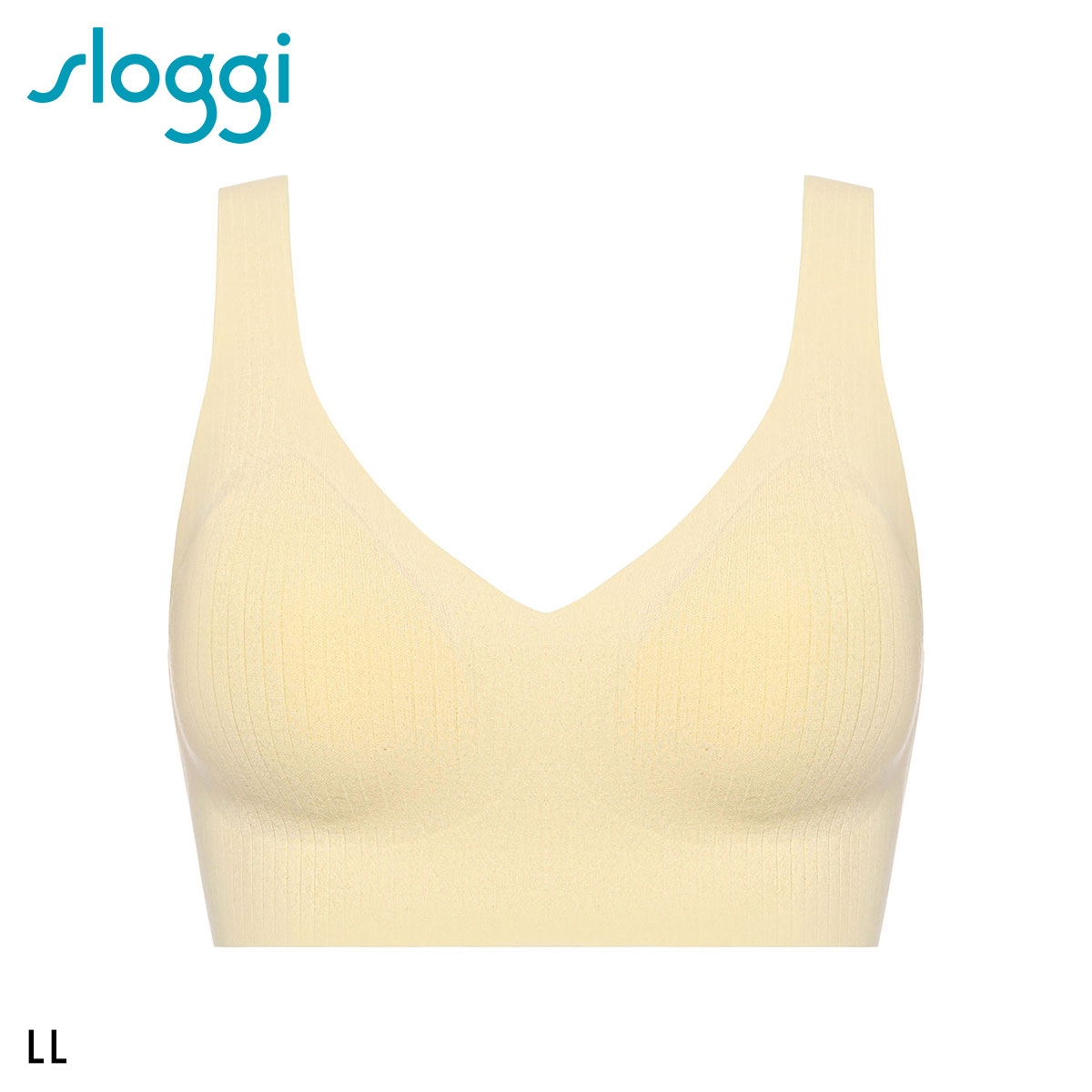 トリンプ スロギー ゼロフィール コットン G88 ブラレット ハーフトップ ノンワイヤー LL 大きいサイズ シームレス sloggi ZERO FEEL Triumph(LE-レモン-LL)