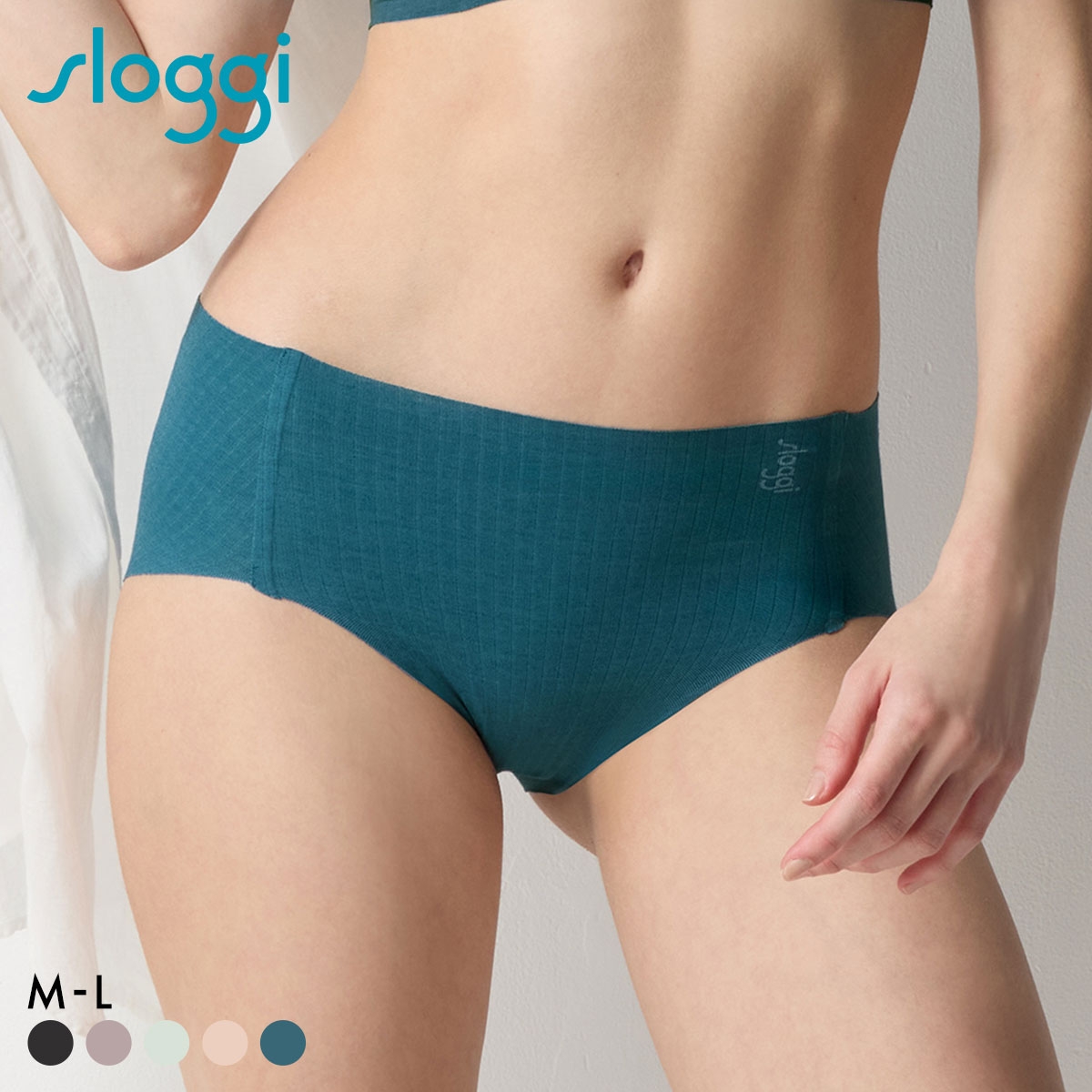 トリンプ スロギー ゼロフィール コットン G88 ヒップスター ショーツ スタンダード ML シームレス sloggi ZERO FEEL Triumph(BG-ブルーグリーン-M)