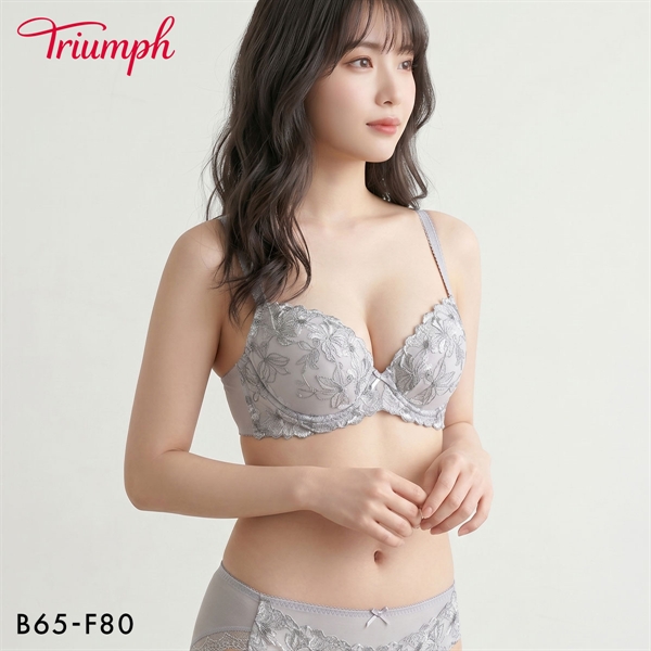 トリンプ TRAC006 美胸ソフトブラ エレガントペタルズ ブラセット ブラジャー ショーツ セット 大きいサイズ Trimph
