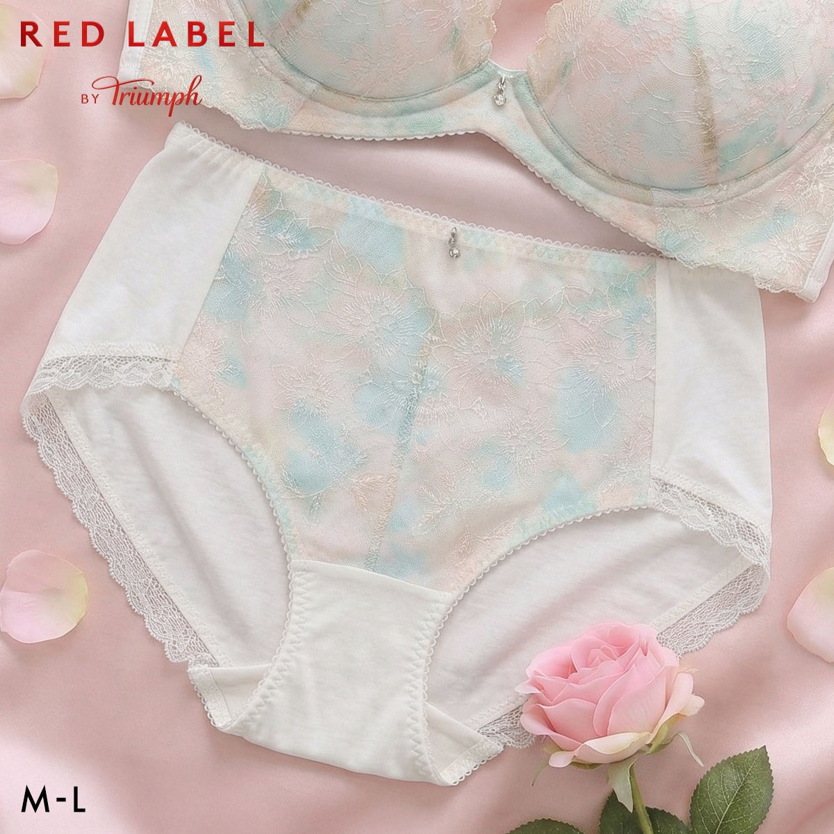 トリンプ TR0128 レッドレーベル バイ トリンプ ヨセアゲハ ショーツ ミディ やや深め ML Triumph(WH-ホワイト-M)