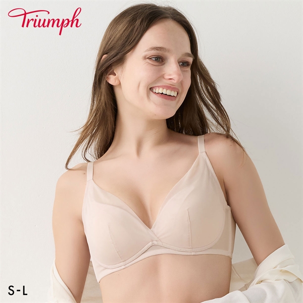 トリンプ TR650 まいにちフィットブラ ノンワイヤー ブラジャー フルカップ SML Triumph