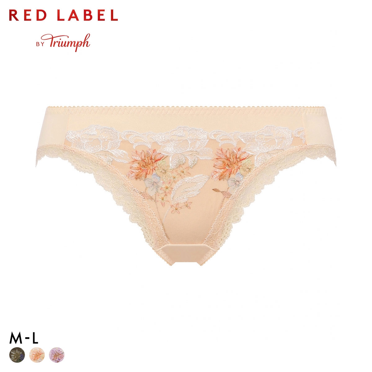 トリンプ TR0127 レッドレーベル バイ トリンプ 天使のブラ スリムライン レギュラーショーツ スタンダード ML Triumph(LOR-薄オレンジ-M)