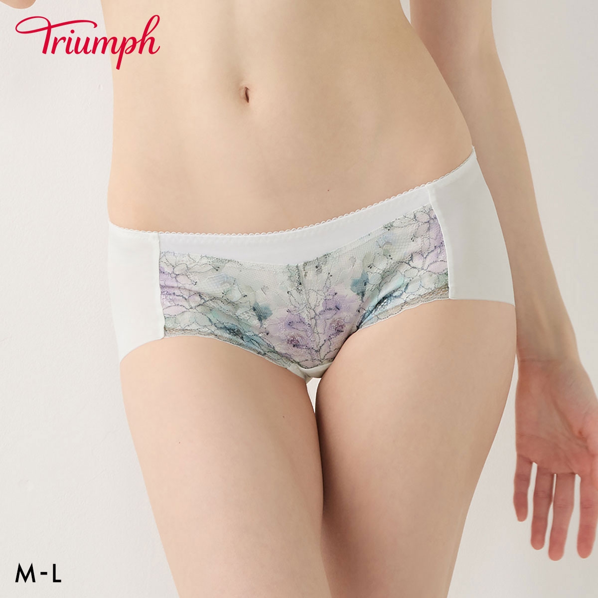 トリンプ TR647 ブラCOOL ボーイズレングス ショーツ ヒップハンガー ローライズ ML Triumph(WH-ホワイト-M)