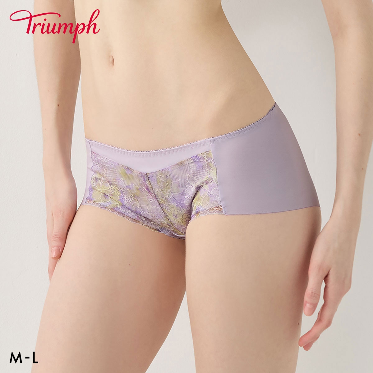 トリンプ TR647 ブラCOOL ボーイズレングス ショーツ ヒップハンガー ローライズ ML Triumph(LC-ライラック-M)