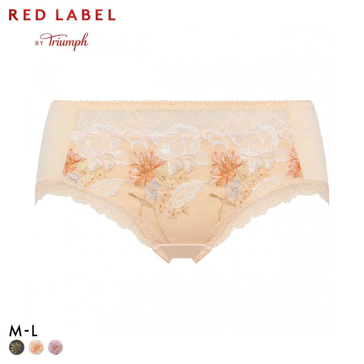トリンプ TR0127 レッドレーベル バイ トリンプ 天使のブラ スリムライン ボーイズレングス ヒップハング ショーツ ML Triumph(LOR-薄オレンジ-M)