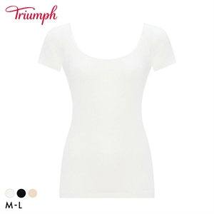 トリンプ TR5510 やわらか綿100インナー 2分袖 トップ 袖あり ML Triumph