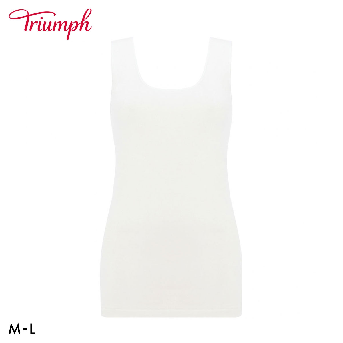 トリンプ TR5510 やわらか綿100インナー 袖なし ノースリーブ トップ ML Triumph(WH-ホワイト-M)