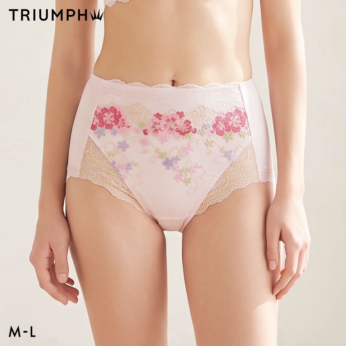 トリンプ レッドレーベル バイ トリンプ ハイウエストショーツ はきこみ深め TR0130 ML 下着 Triumph(PI-ピンク-M)