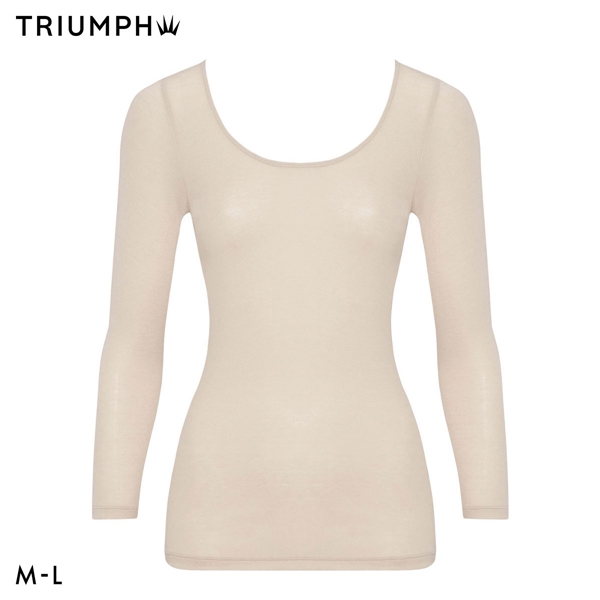 トリンプ TR5420 あったかうす軽インナー 8分袖 トップス ML 肌着 下着 Triumph