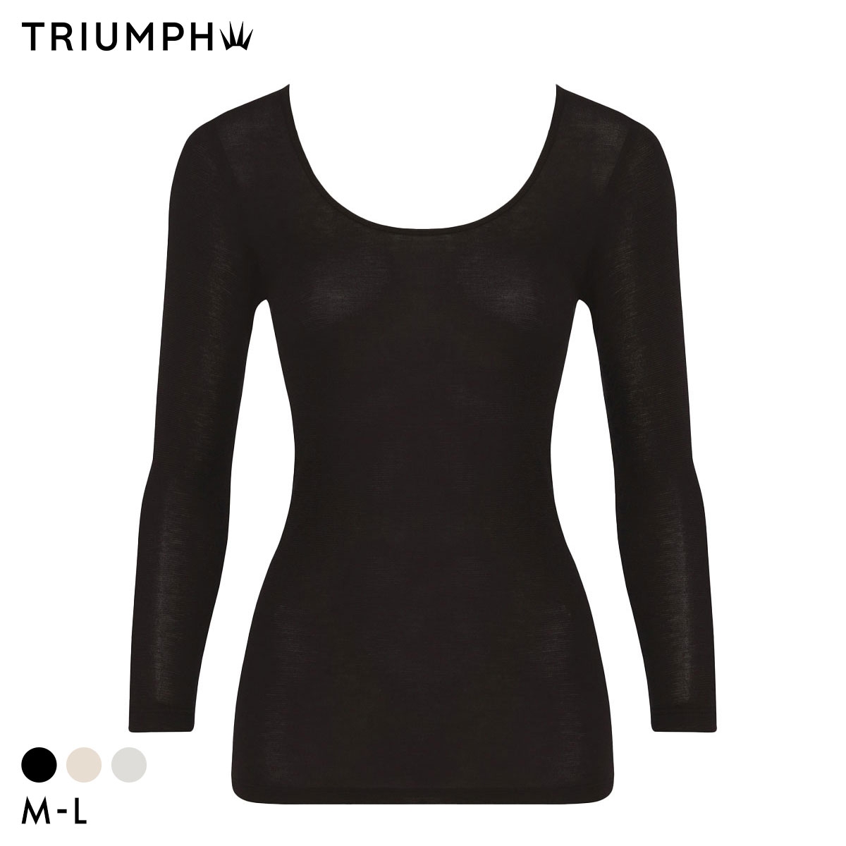 トリンプ TR5420 あっかたうす軽インナー 8分袖 トップス ML 肌着 下着 Triumph