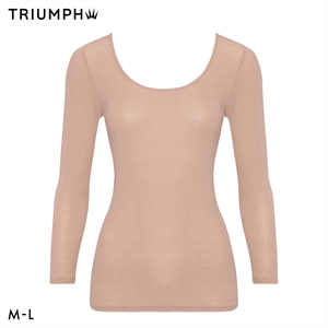 トリンプ TR5420 あったかうす軽インナー 8分袖 トップス ML 肌着 下着 BR Triumph