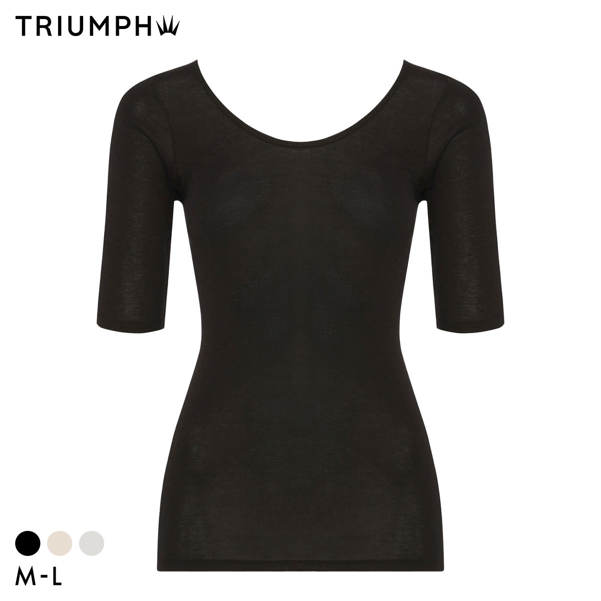 トリンプ TR5420 あっかたうす軽インナー 3分袖 トップス ML 肌着 下着 Triumph