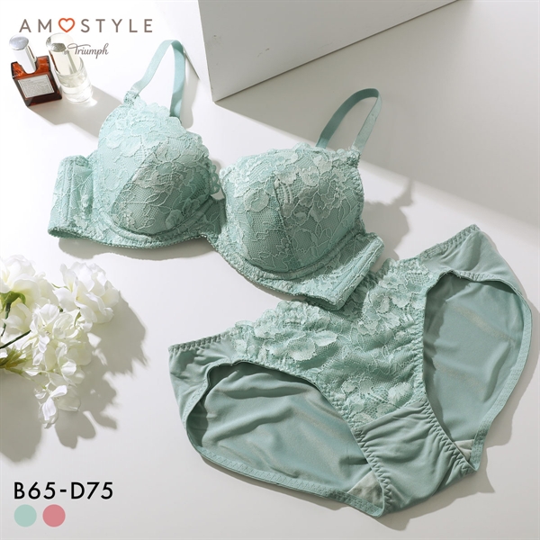 アモスタイル AMST520 レイシーブルーム ブラセット ブラジャー ショーツ セット BCD AMOSTYLE