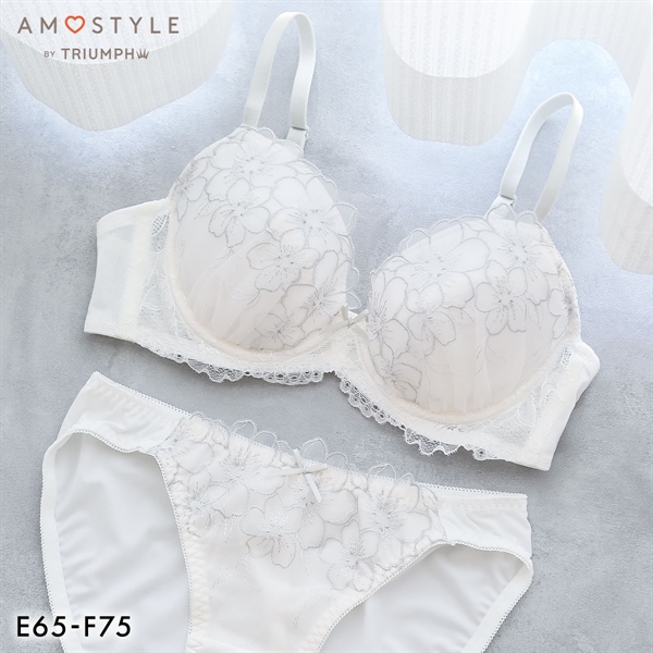 アモスタイル AMST521 スイートフローラ ブラセット ブラジャー ショーツ セット EF 大きいサイズ AMOSTYLE