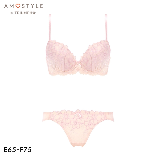 アモスタイル AMST521 スイートフローラ ブラセット ブラジャー ショーツ セット EF 大きいサイズ AMOSTYLE