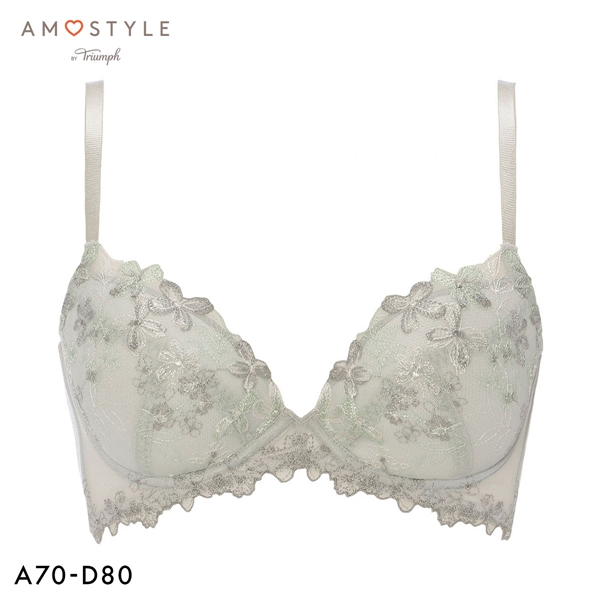 アモスタイル チャーミングラマー AMST1530 チャーミングペタル スリムライン 3/4カップ ブラジャー ABCD AMOSTYLE