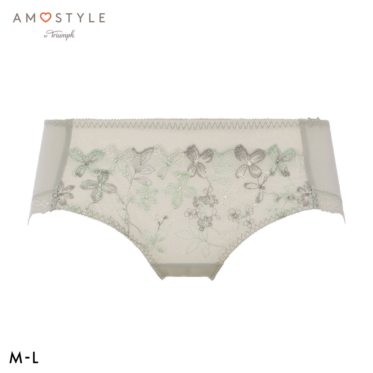 アモスタイル AMST1530 チャーミングペタル ボーイズレングス ショーツ ローライズ AMOSTYLE(LGY-薄グレー-M)