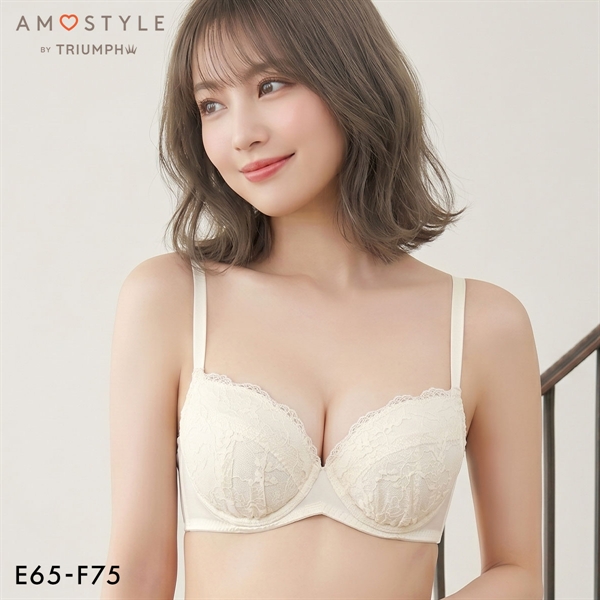 アモスタイル 夢みるブラ ライト AMST1545 フローラルミスト ブラジャー EF 大きいサイズ AMOSTYLE