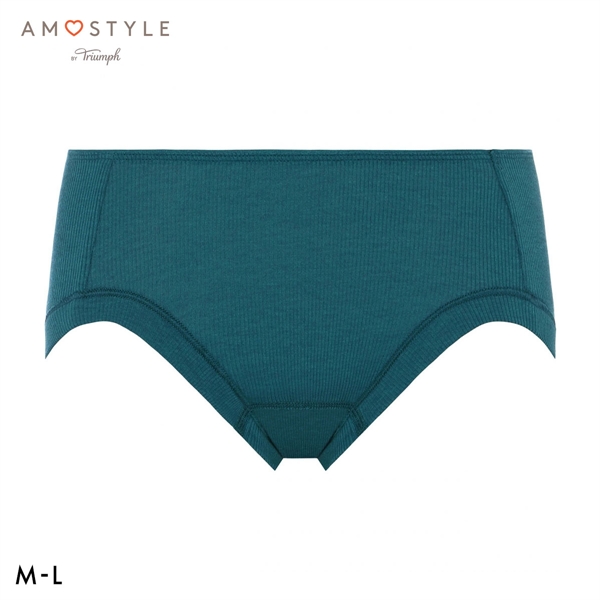 アモスタイル AMST800 シンプルベーシック リブ サニタリー ショーツ 生理用 はきこみ深め ML AMOSTYLE