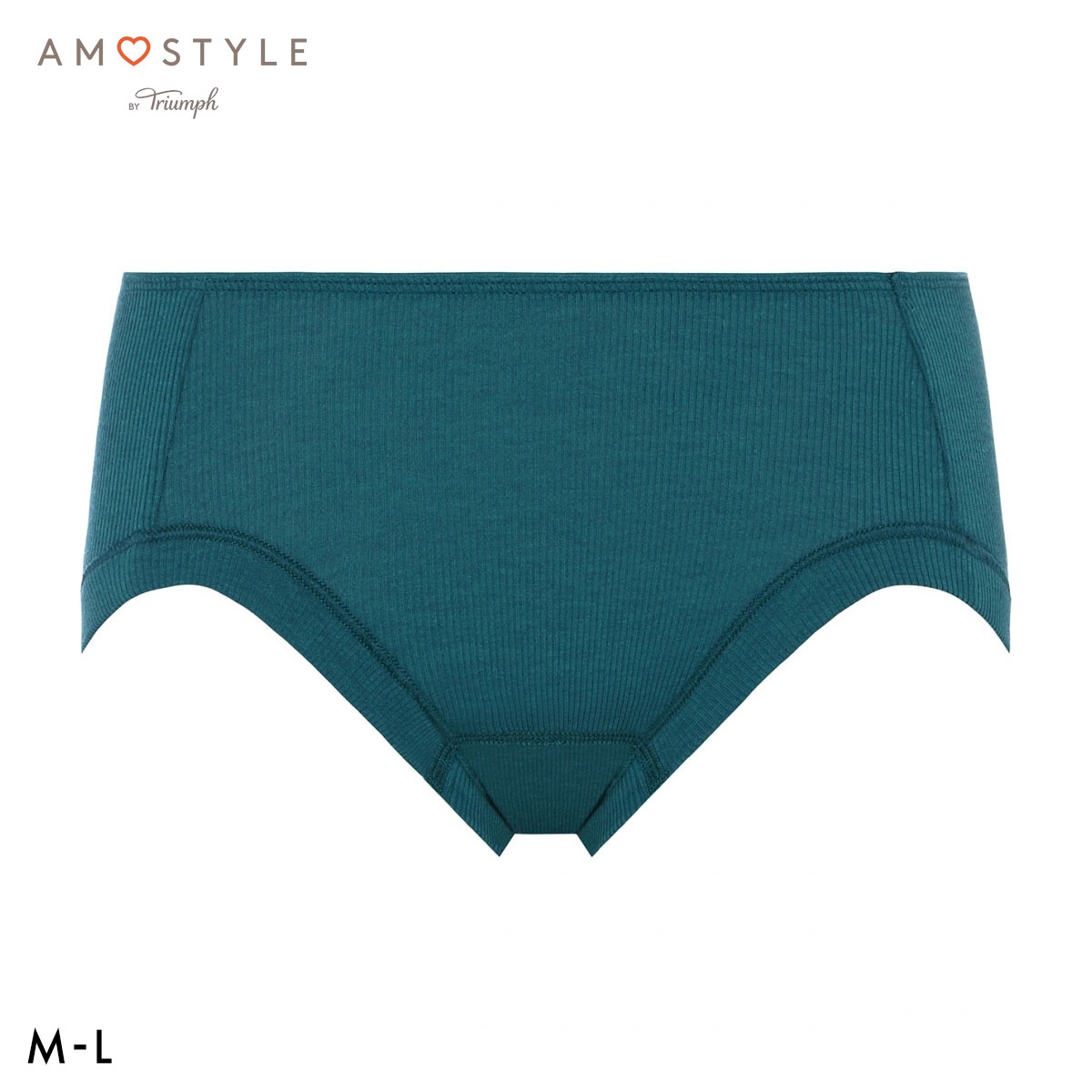 アモスタイル AMST800 シンプルベーシック リブ サニタリー ショーツ 生理用 はきこみ深め ML AMOSTYLE