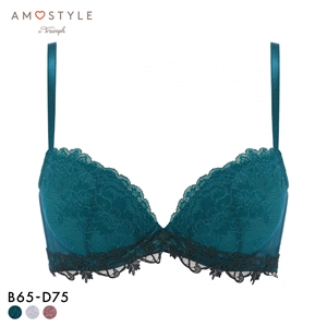 アモスタイル AMST1523 チャーミングラマー スリムライン フェアリークチュール 3/4カップブラジャー BCD AMOSTYLE