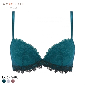 アモスタイル AMST1523 チャーミングラマー スリムライン フェアリークチュール 3/4カップブラジャー EFG AMOSTYLE 大きいサイズ