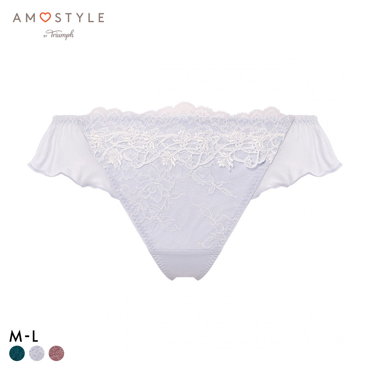 アモスタイル AMST1523 フェアリークチュール タンガ ショーツ AMOSTYLE(LGY-薄グレー-M)