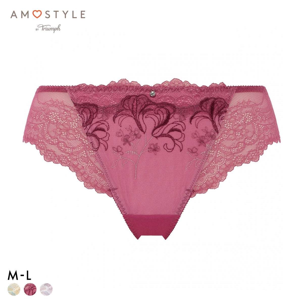 アモスタイル AMST1538 ウィンターリリー タンガ ショーツ Tバック AMOSTYLE(RE-レッド-M)