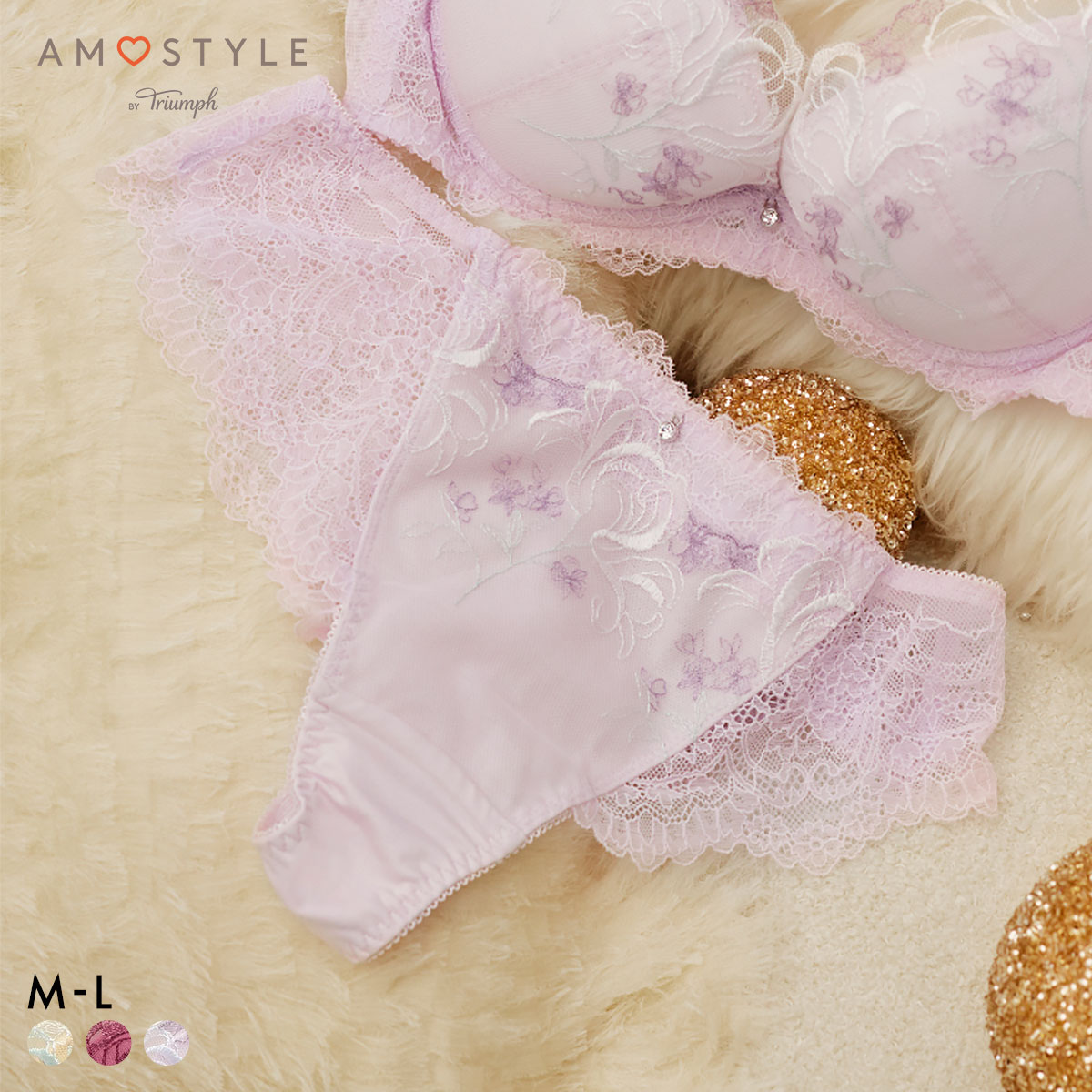 アモスタイル AMST1538 ウィンターリリー タンガ ショーツ Tバック AMOSTYLE