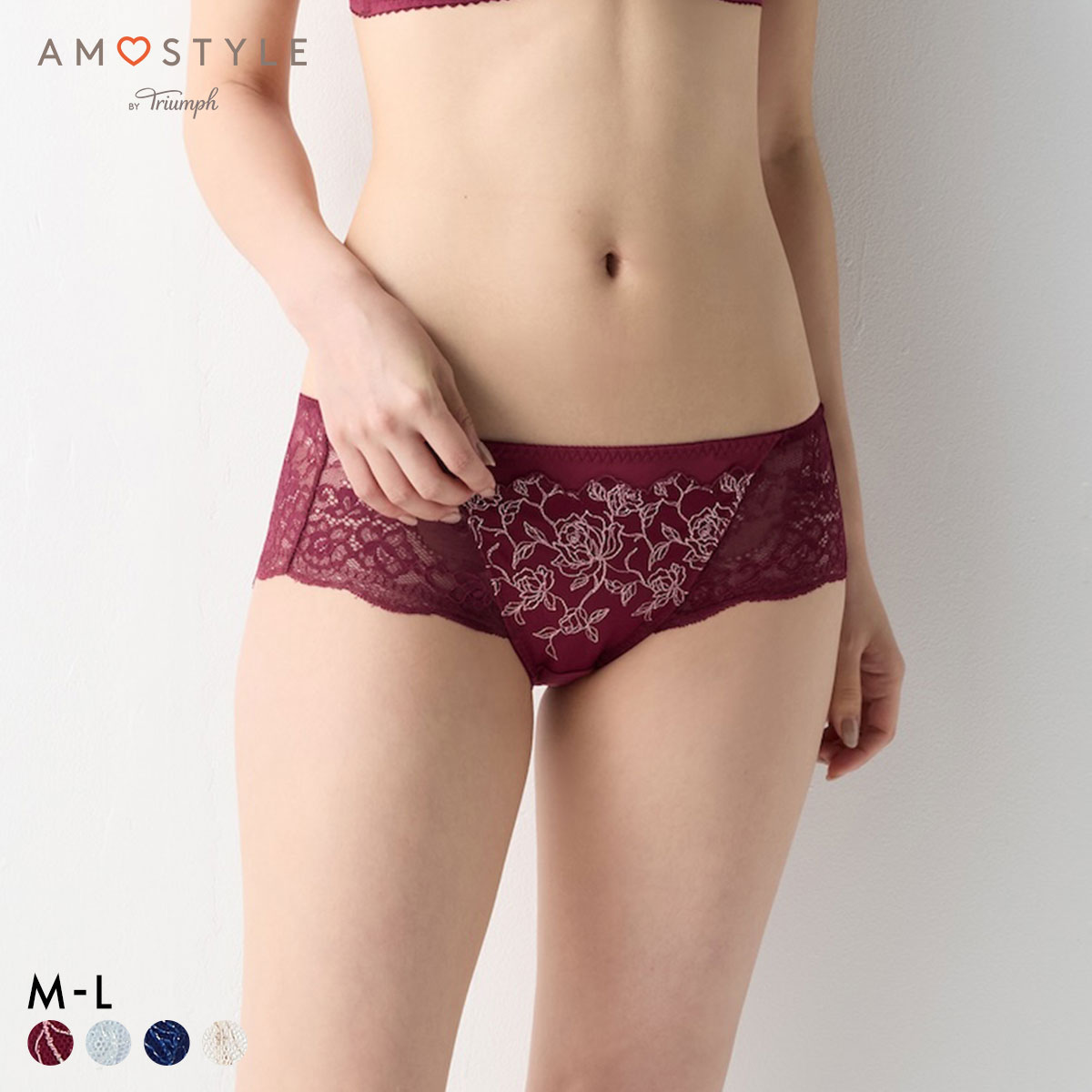 アモスタイル AMST1535 ビューティ＆ローズ ボーイズレングス ショーツ AMOSTYLE