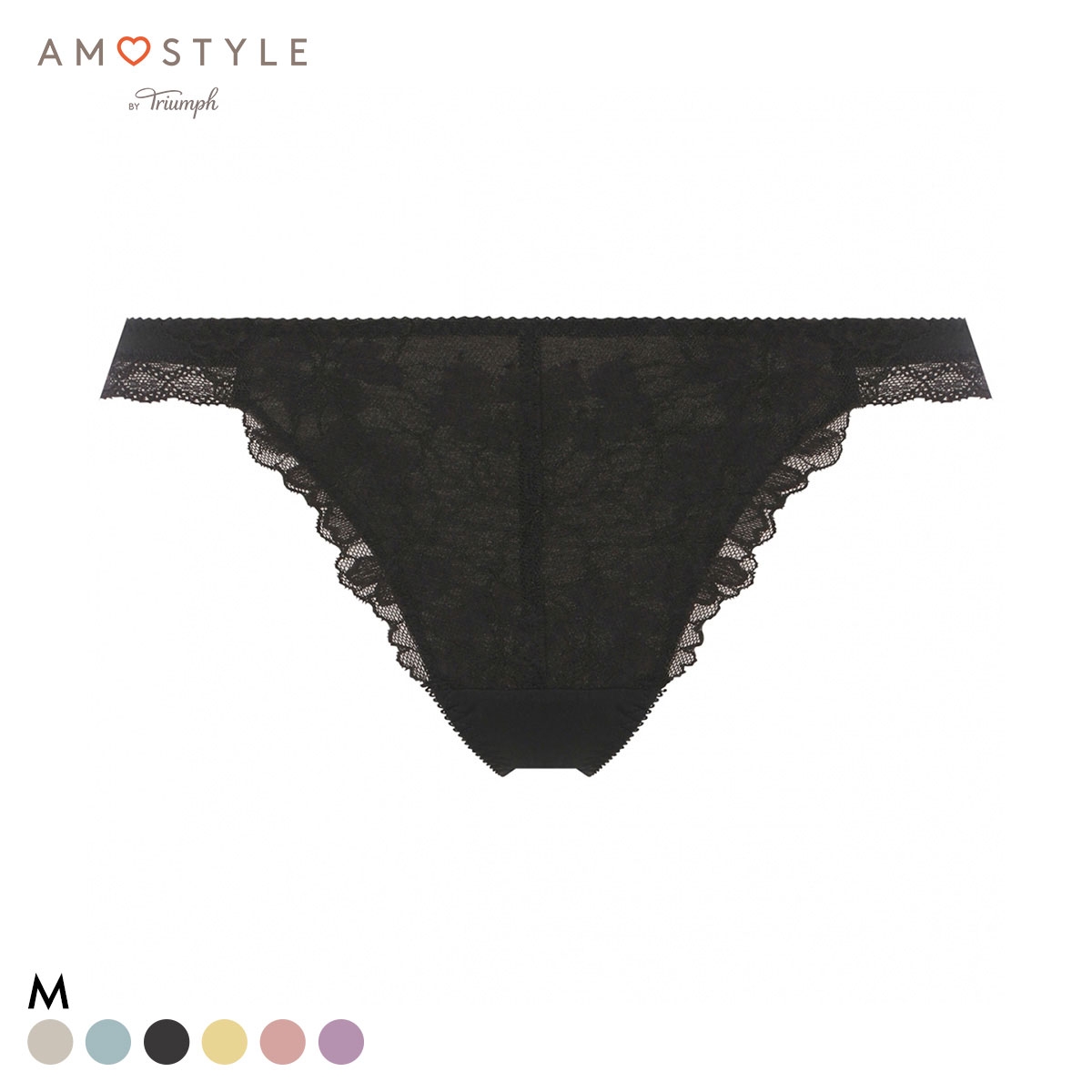 アモスタイル AMST1548 マイブロッサムブーケ ストリングショーツ ショーツ タンガ Tバック ローライズ M AMOSTYLE(BK-ブラック-M)