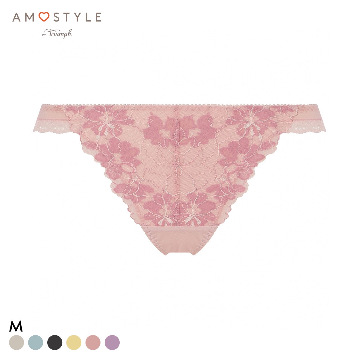 アモスタイル AMST1548 マイブロッサムブーケ ストリングショーツ ショーツ タンガ Tバック ローライズ M AMOSTYLE(PI-ピンク-M)