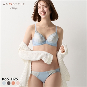 アモスタイル AMST1528 マイリトルガーデン やわぴたワイヤーブラ ブラセット ブラジャー ショーツ セット BCD AMOSTYLE