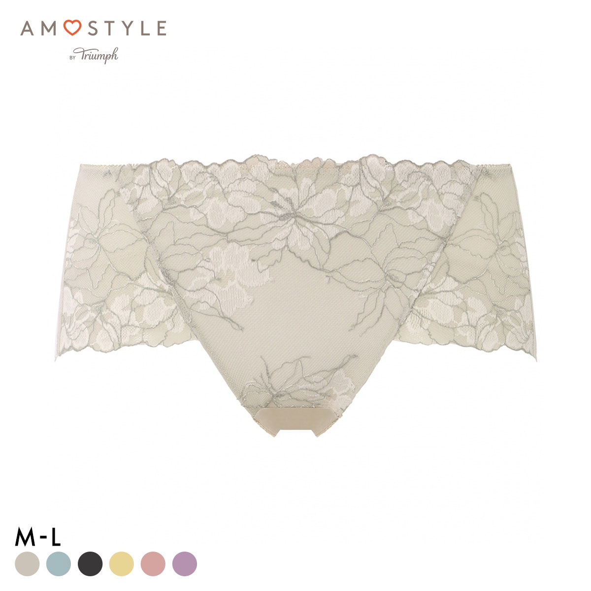 アモスタイル AMST1548 マイブロッサムブーケ ショーツ ボーイズレングス ローライズ ML AMOSTYLE(VL-バニラ-M)