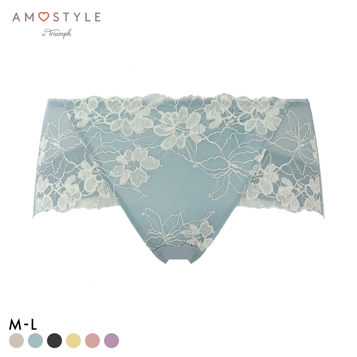 アモスタイル AMST1548 マイブロッサムブーケ ショーツ ボーイズレングス ローライズ ML AMOSTYLE(BG-ブルーグリーン-M)