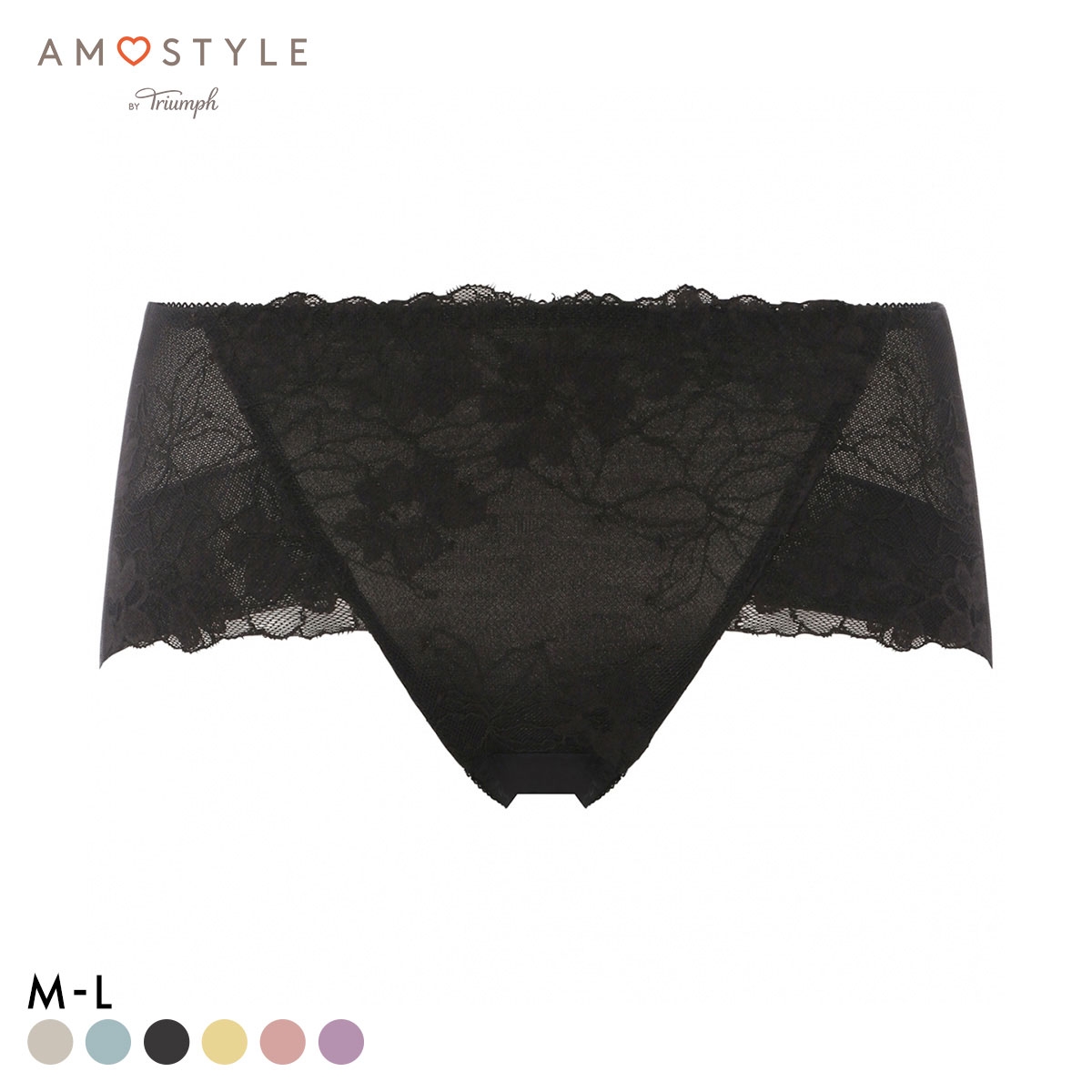 アモスタイル AMST1548 マイブロッサムブーケ ショーツ ボーイズレングス ローライズ ML AMOSTYLE(BK-ブラック-M)