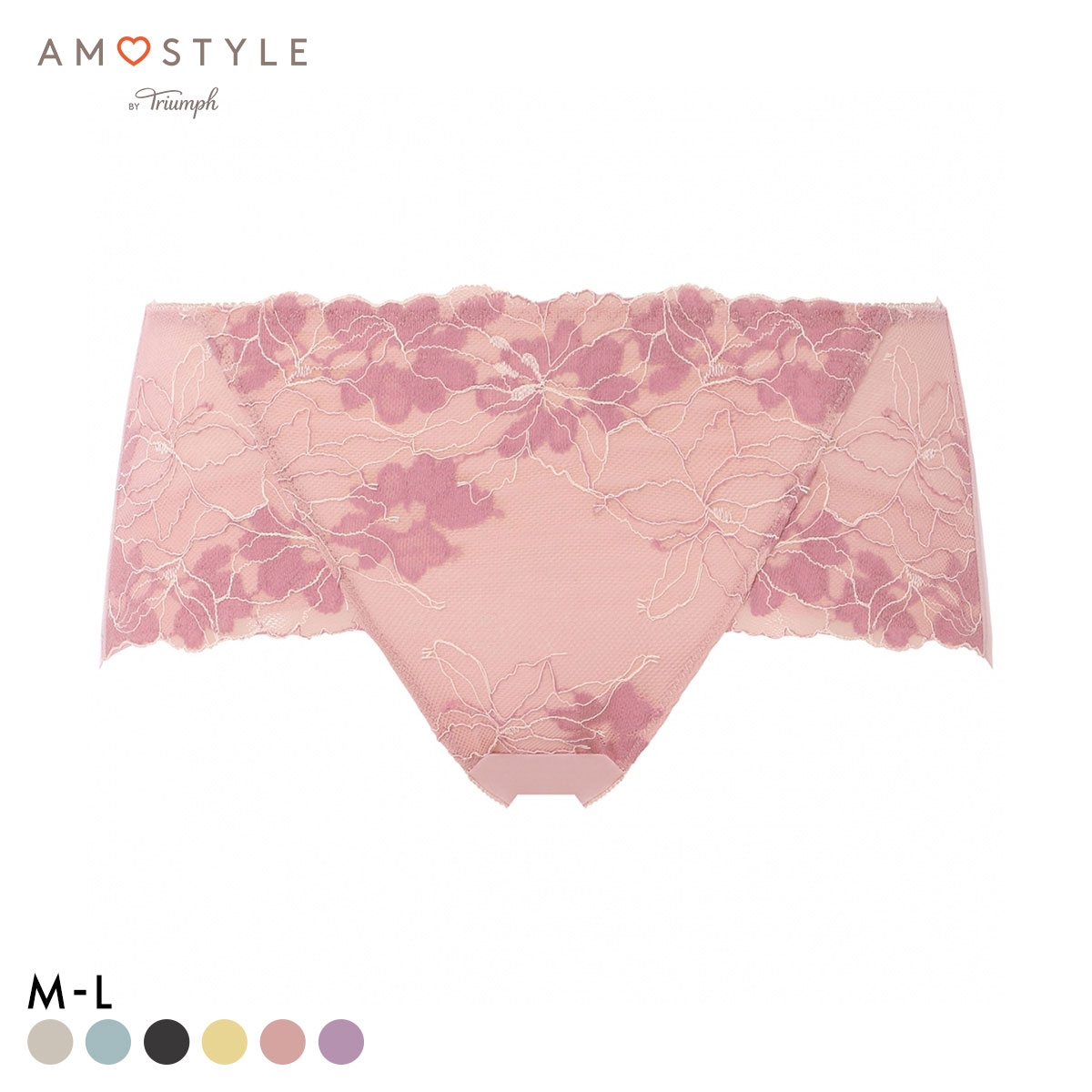 アモスタイル AMST1548 マイブロッサムブーケ ショーツ ボーイズレングス ローライズ ML AMOSTYLE(PI-ピンク-M)