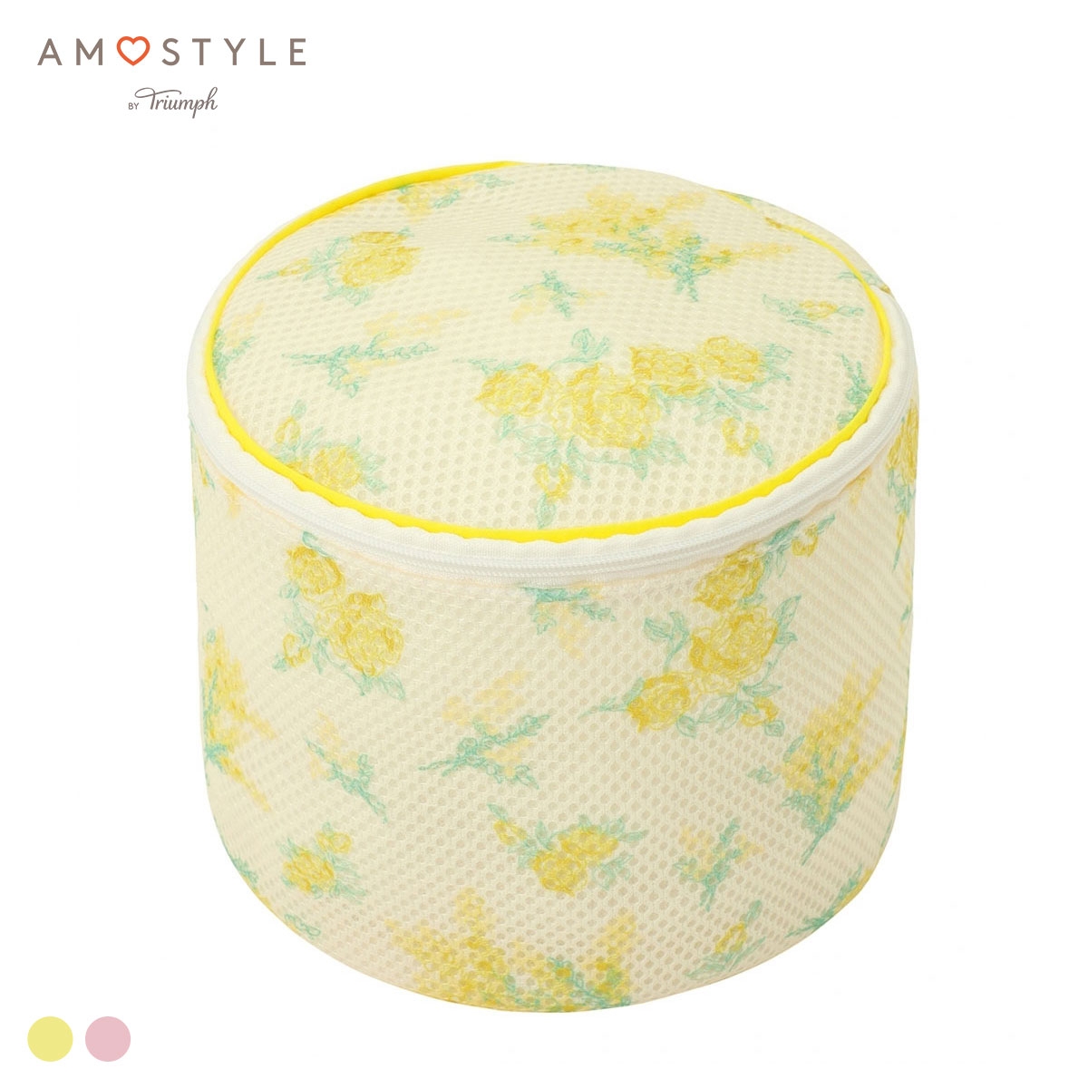 アモスタイル AMST402 マイブロッサムブーケ ランドリーネット 円柱型 ランドリーケース AMOSTYLE