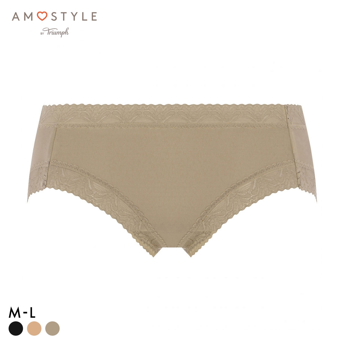 アモスタイル AMST1480 シグネチャースムース ボーイズレングス ショーツ ローライズ AMOSTYLE(GG-グレージュ-M)