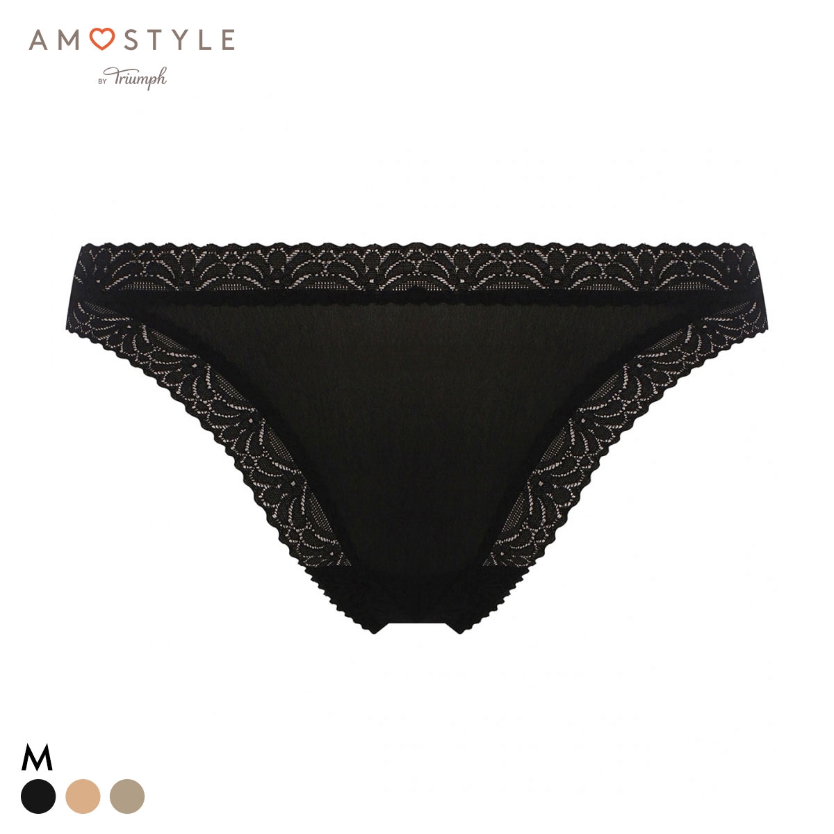 アモスタイル AMST1480 シグネチャースムース タンガ ショーツ Tバック AMOSTYLE(BK-ブラック-M)