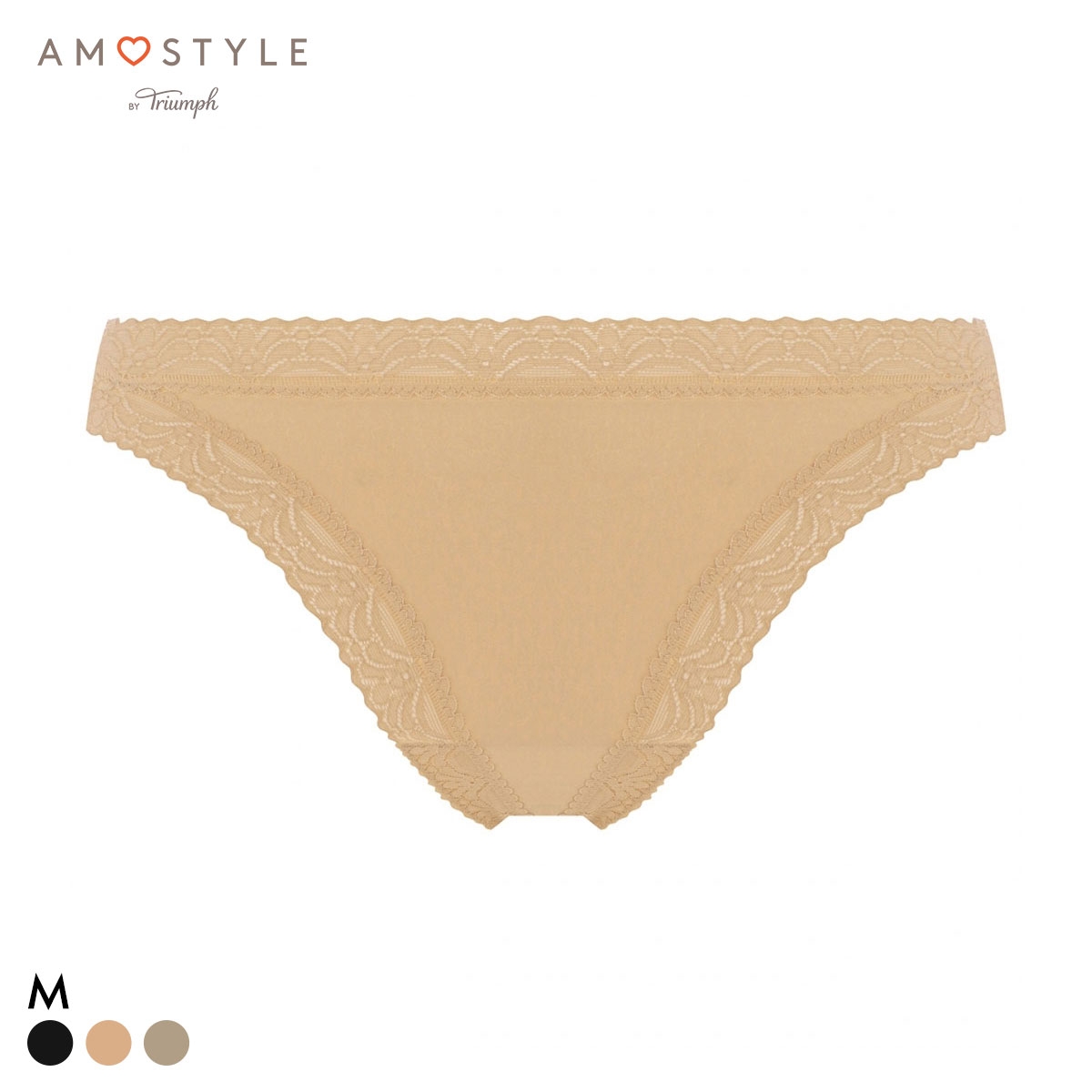 アモスタイル AMST1480 シグネチャースムース タンガ ショーツ Tバック AMOSTYLE(BE-ベージュ-M)