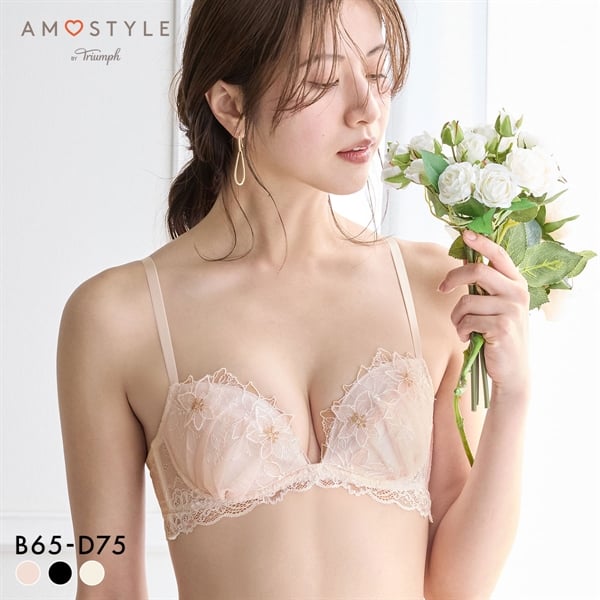 アモスタイル デコルテビューティブラ AMST1552 ミスフラワー ブラジャー BCD AMOSTYLE