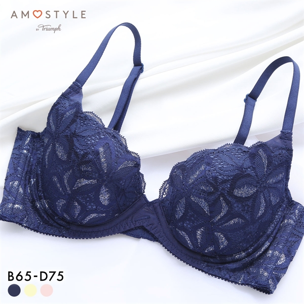 アモスタイル チャーミングラマー AMST1546 トゥインクル アワーズ スリムライン 3/4カップ ブラジャー BCD AMOSTYLE