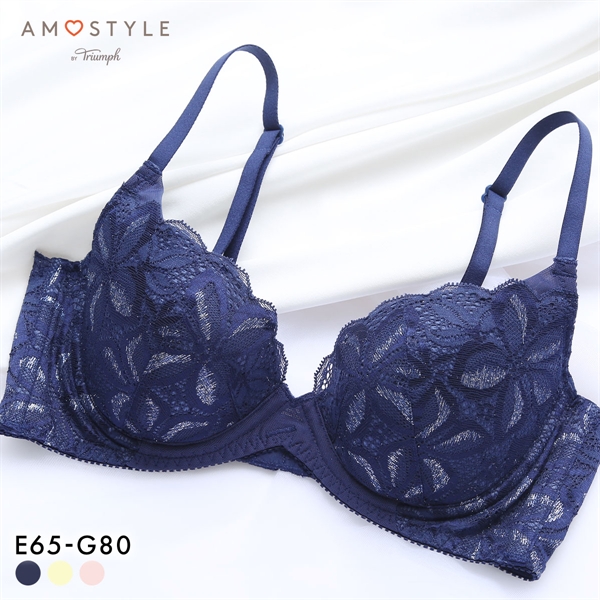 アモスタイル チャーミングラマー AMST1546 トゥインクル アワーズ スリムライン 3/4カップ ブラジャー EFG 大きいサイズ AMOSTYLE
