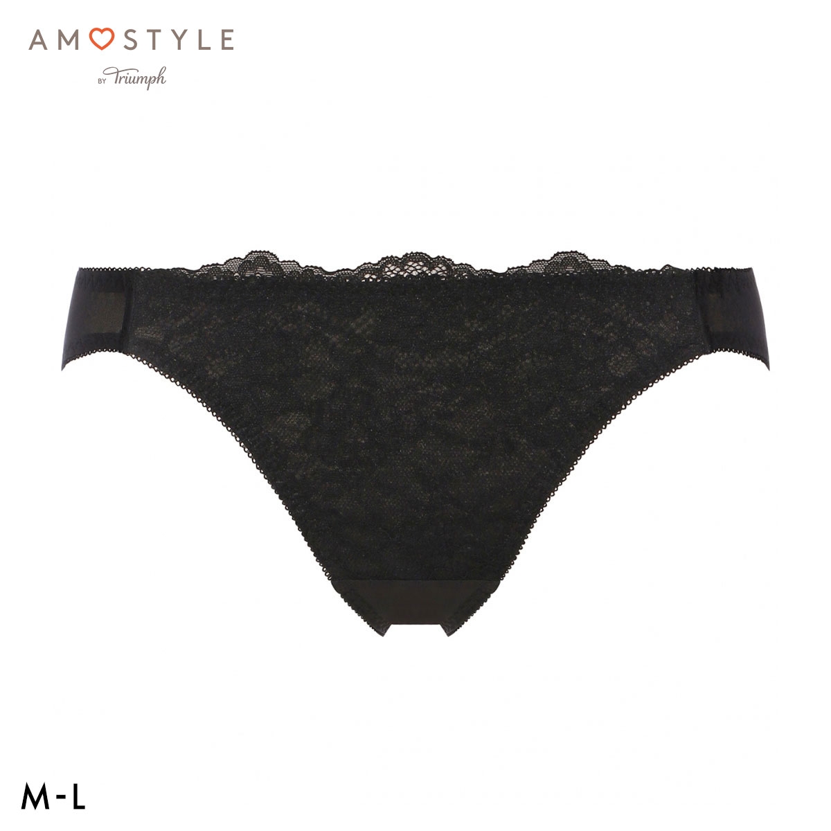 アモスタイル AMST1549 レーシーグロウ ショーツ レギュラー スタンダード ローライズ AMOSTYLE(BK-ブラック-M)