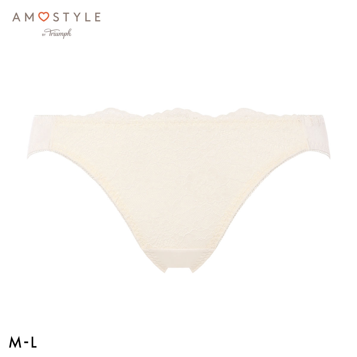 アモスタイル AMST1549 レーシーグロウ ショーツ レギュラー スタンダード ローライズ AMOSTYLE(ECR-エクリュ-M)