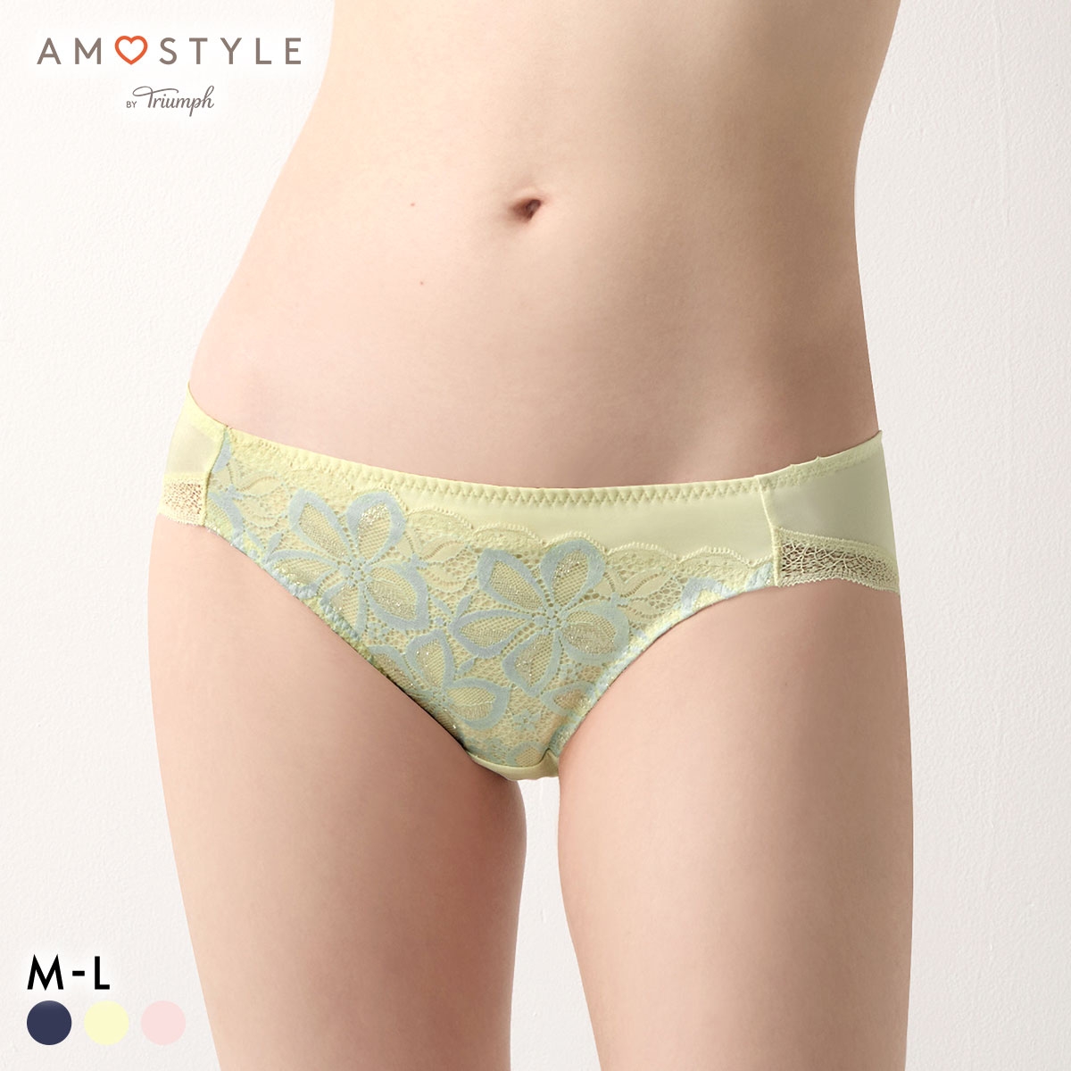 アモスタイル AMST1546 トゥインクル アワーズ レギュラーショーツ スタンダードショーツ AMOSTYLE(LE-レモン-M)