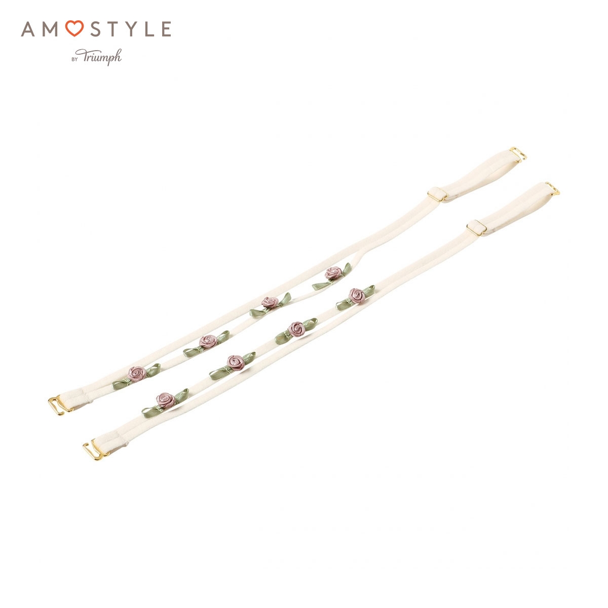 アモスタイル AMST401 ストラップ ローズモチーフ ブラストラップ デザインストラップ AMOSTYLE(ECR-エクリュ-Free)